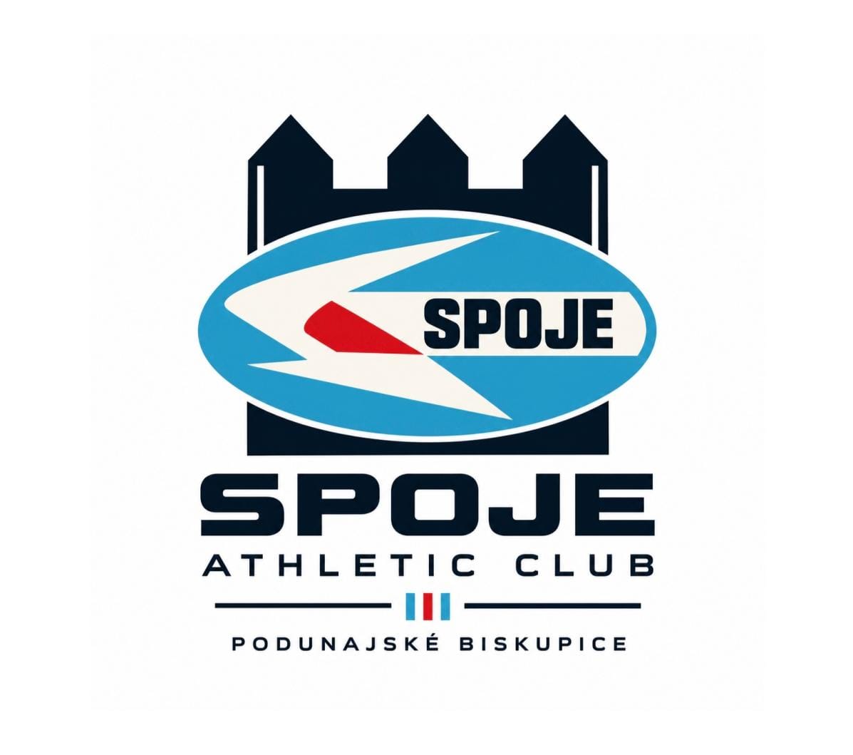 SPOJE ATLETIKA — celé logo klubu, Podunajské Biskupice